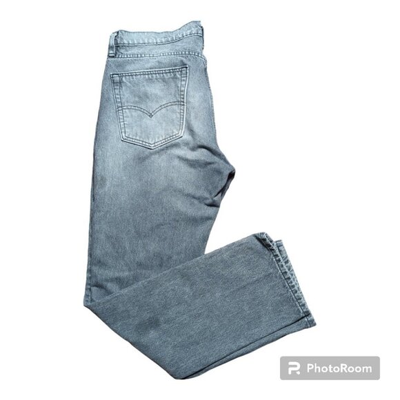 Vintage LEVIS 511 Men's Jeans Color Gray Size W36 -L32 With Black Leather tag - Picture 3 of 16